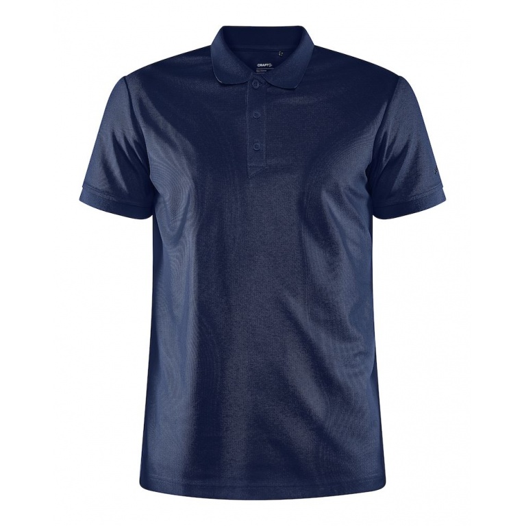 Craft Sport-Polo Core Unify (funkcjonalny poliester z recyklingu) melange niebieski męski